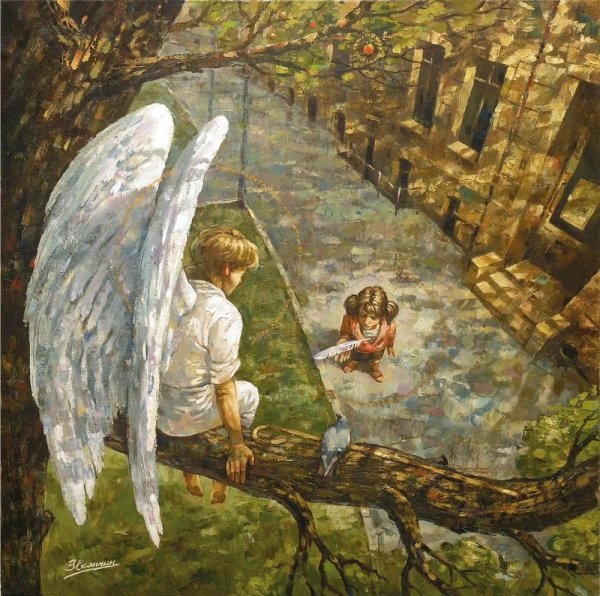 Владимир Калинин картины с ангелами