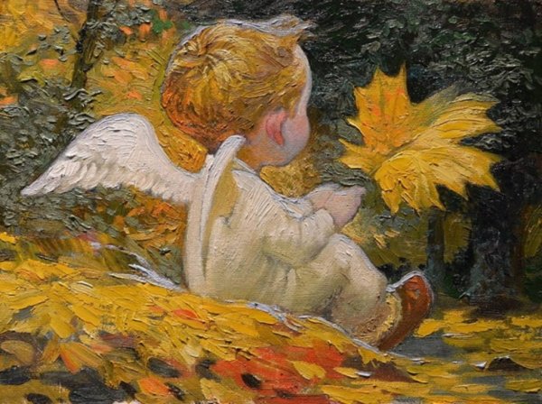 Виктор Низовцев картины ангел осень