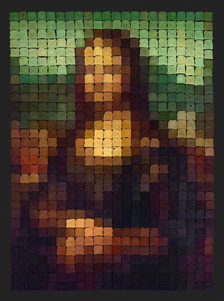 Мона Лиза в пикселях 32