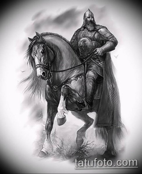 Тату древнеславянские воины