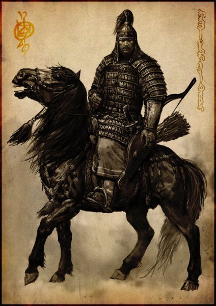 Рисунки казахский воин