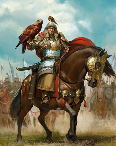 Монгольский воин Чингис-хана арт