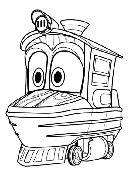 Джеффри роботы поезда раскраска