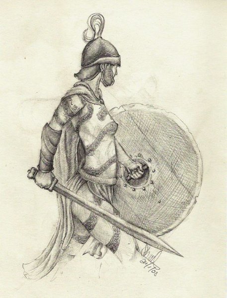 Рисунки кельтский воин