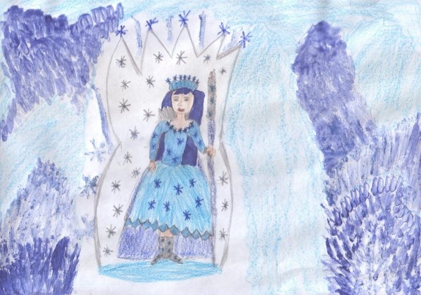 Рисунок на тему Снежная Королева