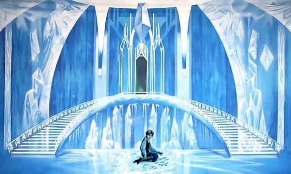 Ледяной дворец снежной королевы внутри