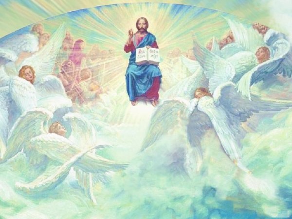 Рисунки христа и ангелов