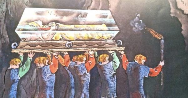 Рисунки хрустальный гроб из сказки мертвая царевна и семь богатырей