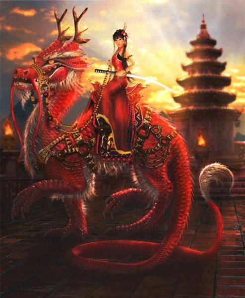 Китайский дракон фэнтези