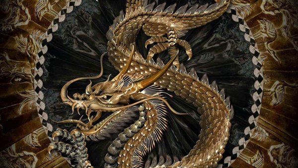 Рисунки китайские драконы фэнтези