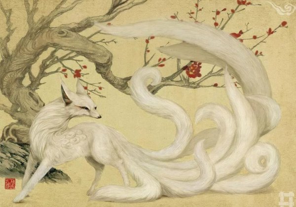 Девятихвостая лиса в японской мифологии