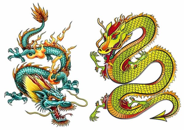 Китайский дракон Тяньлун тату