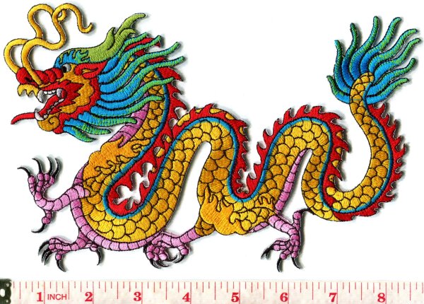 Голова китайского дракона сбоку