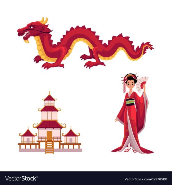 Китайский дракон на пагоде
