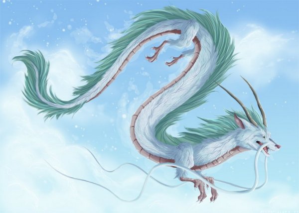 Рисунки китайский длинный дракон