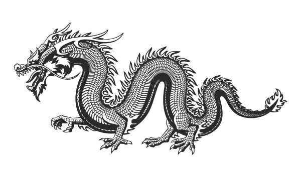 Рисунки китайских драконов
