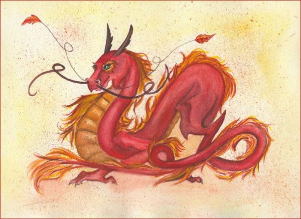 Нарисовать китайского дракона
