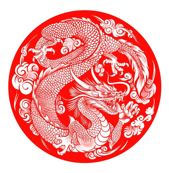 Орнаментальный дракон Япония