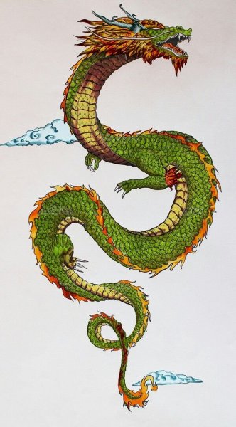 Китайский змеевидный дракон