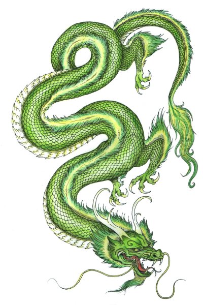 Зеленый дракон Цинлун