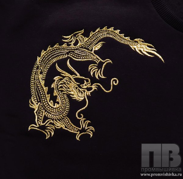 Термонашивка золотой дракон