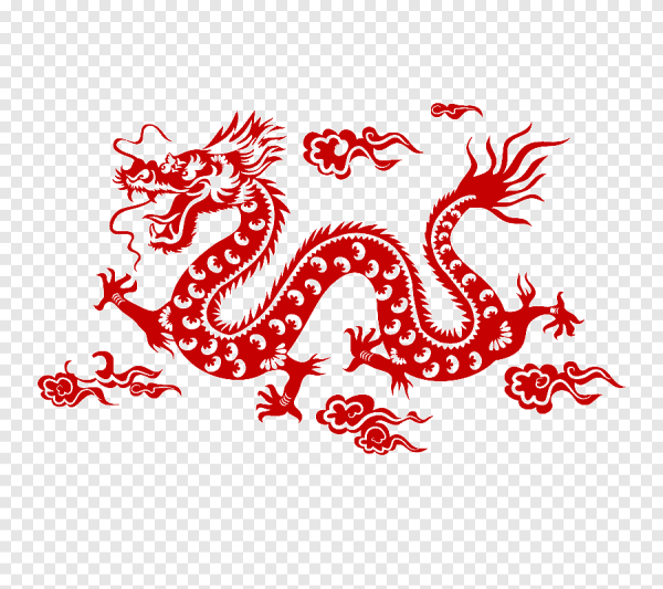 Китайский орнамент дракон лёгкий