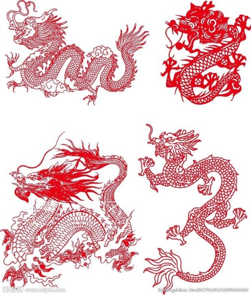 Рисунки китайского дракона на одежде
