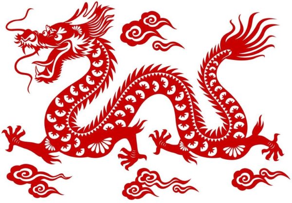 Рисунки китайских драконов