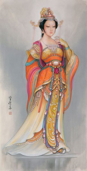 Китайская принцесса рисовать