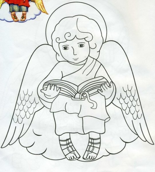 Ангелы раскраска для воскресной школы