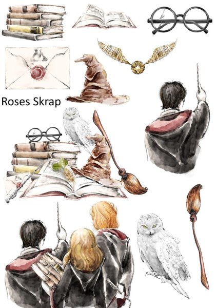 Акварельные иллюстрации Гарри Поттер