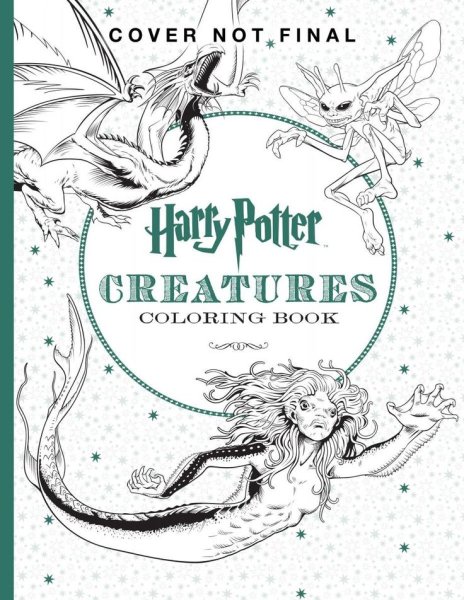 Раскраска обложки книги Гарри Поттер