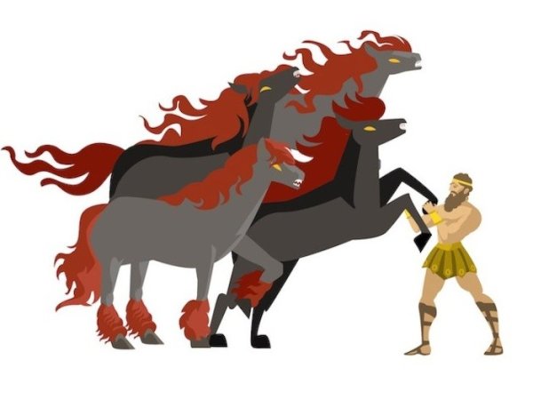 Геракл и кони Диомеда