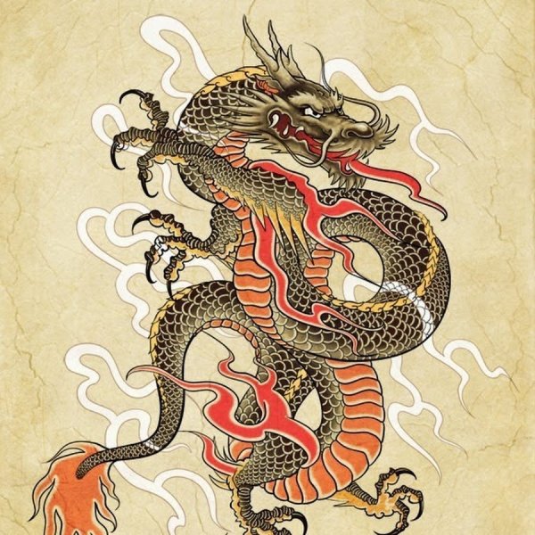 Тату якудза эскизы дракон
