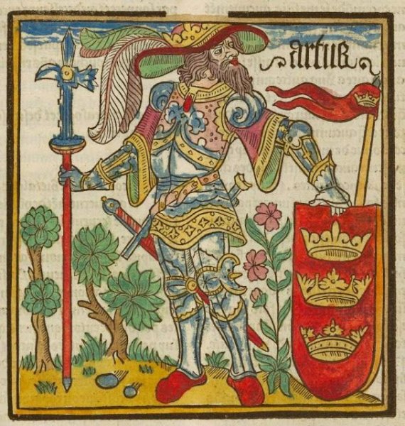 Король Артур средневековое изображение