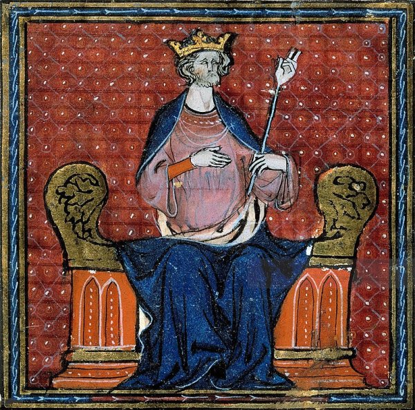 Средневековая миниатюра Король