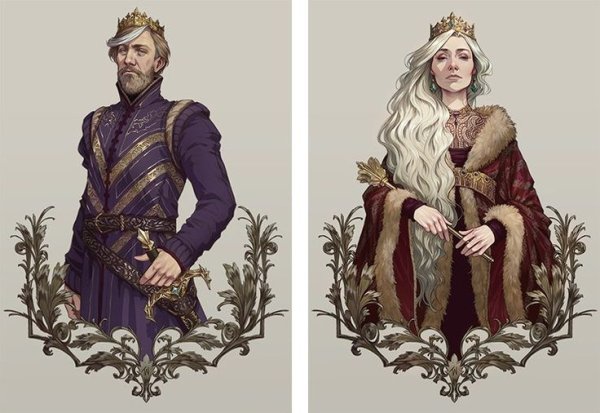 Королевская семья арт фэнтези