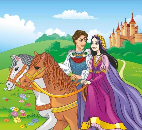 Сказочные принц и принцесса