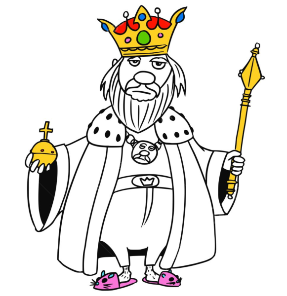 Царь с короной и скипетром