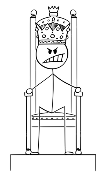 Царь на троне карандашом