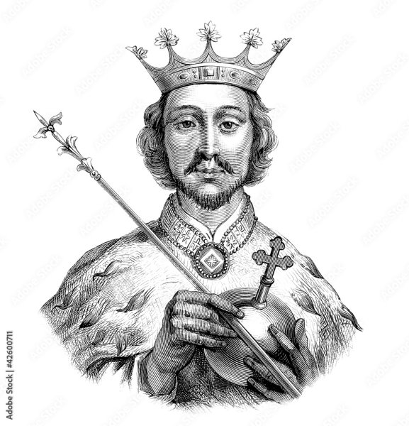 Средневековый Король рисунок