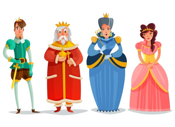 Король и Королева иллюстрация