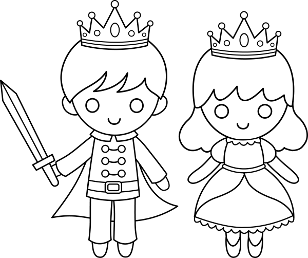 Раскраски для детей принцессы
