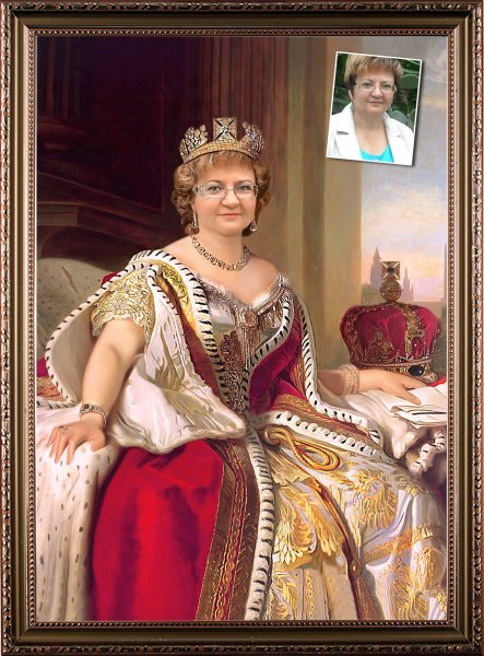 Портрет королевы Италии Елены черногорской