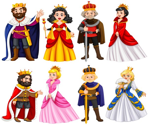 Сказочные персонажи принцессы и королевы