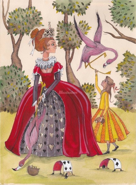 Королева из сказки Алиса в стране чудес Льюис Кэрролл