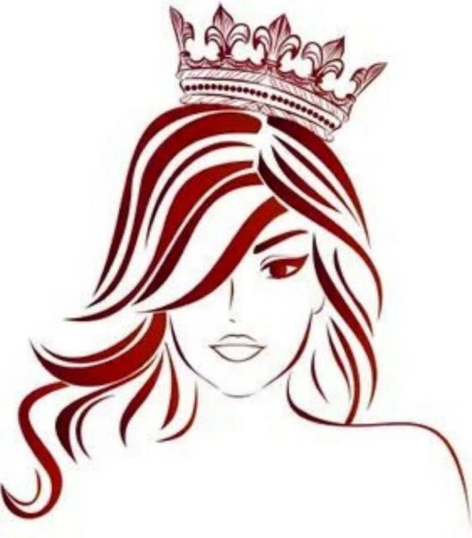 Логотип девушка с короной