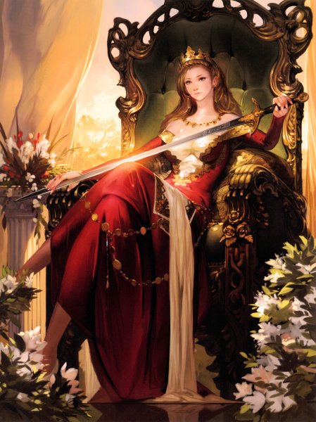 Рисунки королева на троне