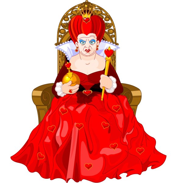 Червонная Королева на троне