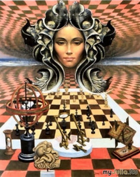 Каисса богиня шахмат картина